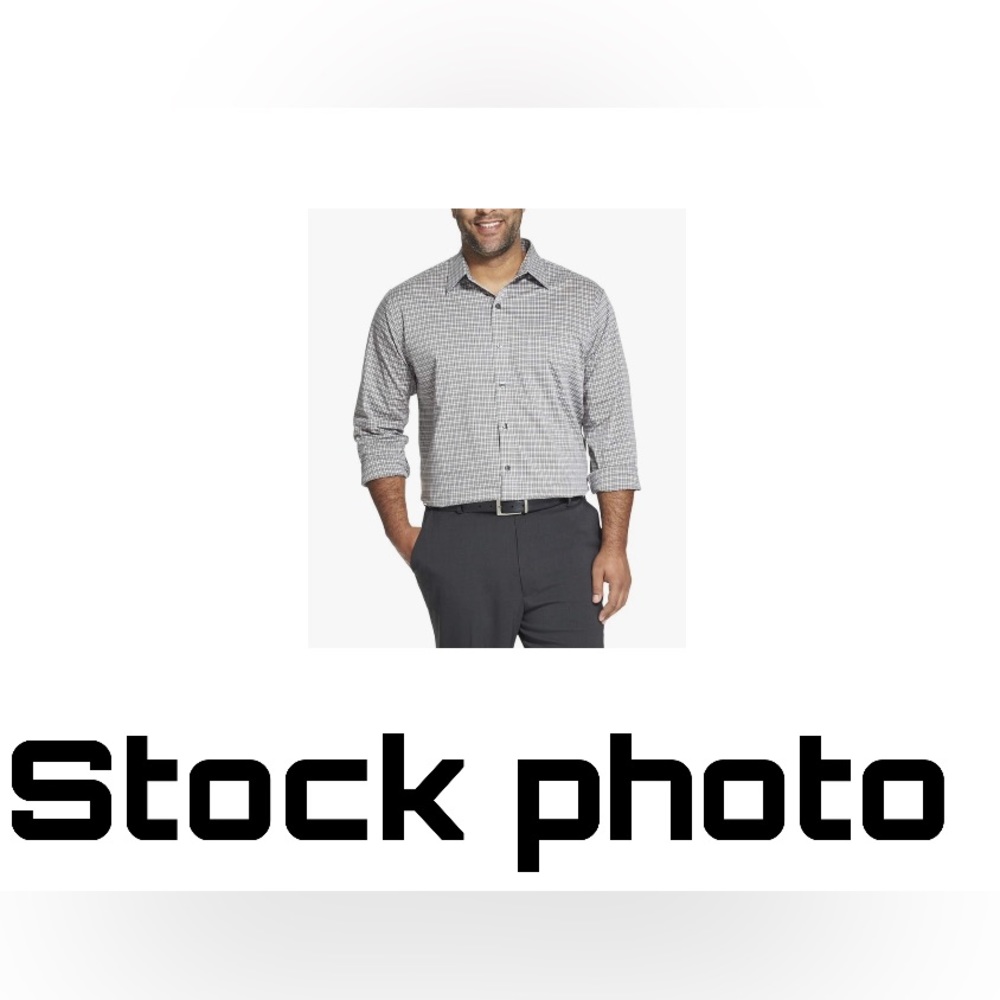 Van Heusen Men's Big and Tall Traveler Stretch Long Sleeve Button Down